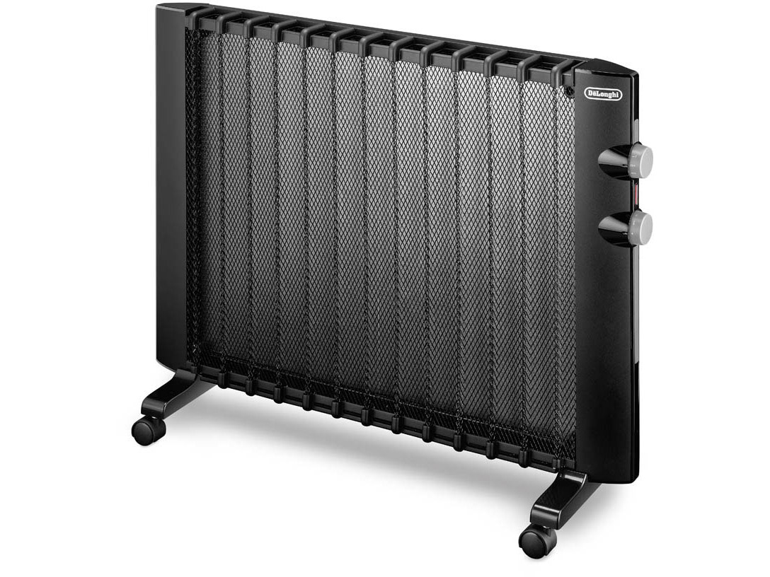 De Longhi HMP 2000 - Radiator - Wall - Floor - Black - Rotary - 2000 W - 1000 W