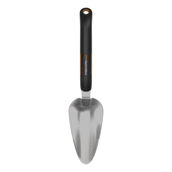 Fiskars Xact - Garden trowel - Stainless steel - Black - Stainless steel - Soft grip - Monotone - 280 g - 1027043