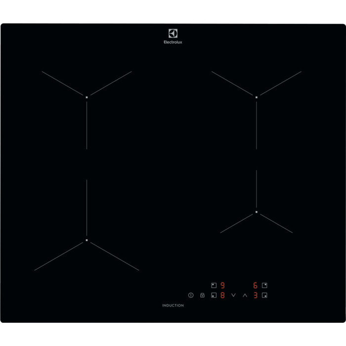 Electrolux LIL61424C - Black - Built-in - 60 cm - Zone induction hob - Glass - 4 zone(s)
