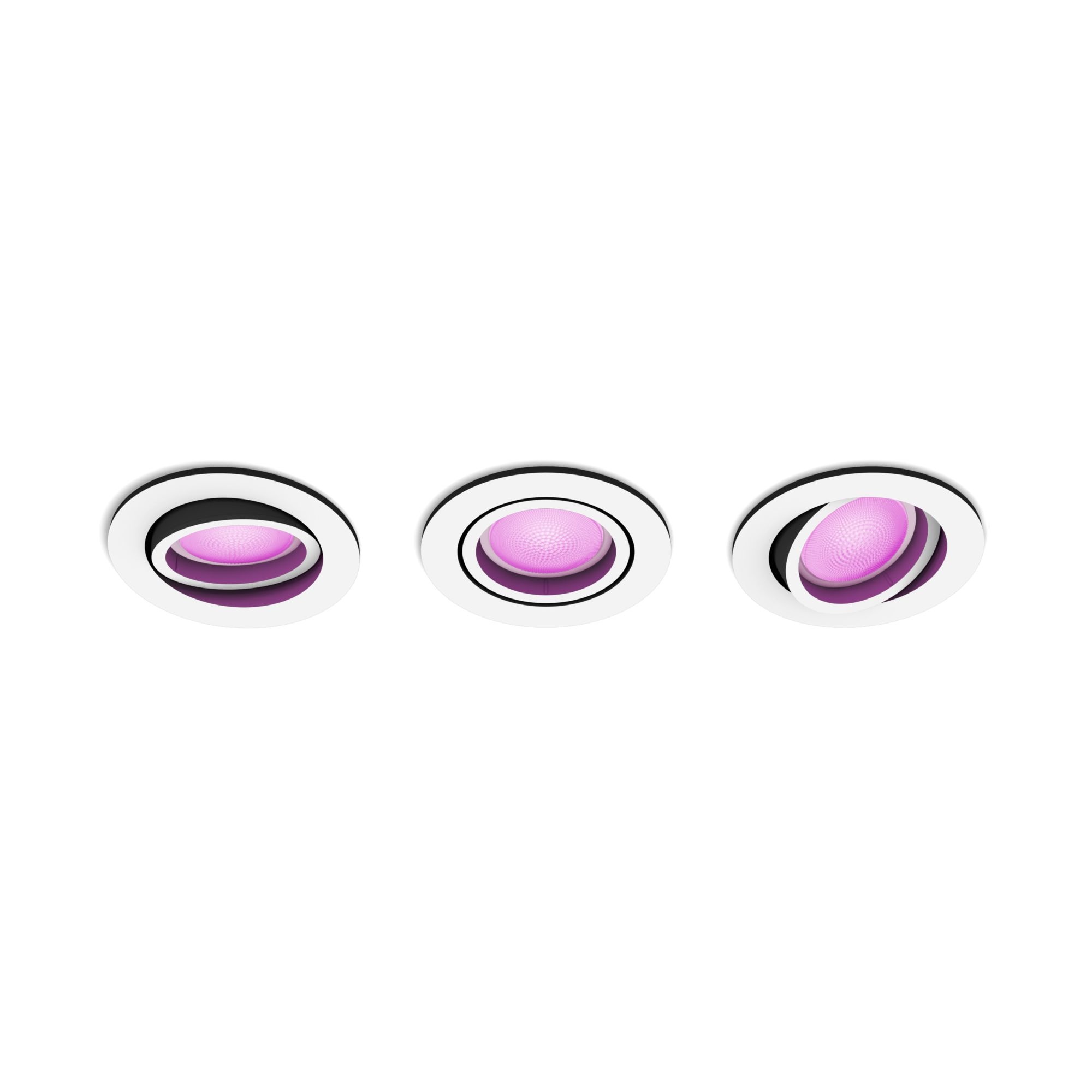 Signify White & Color Centura Recessed spot 3x350lm