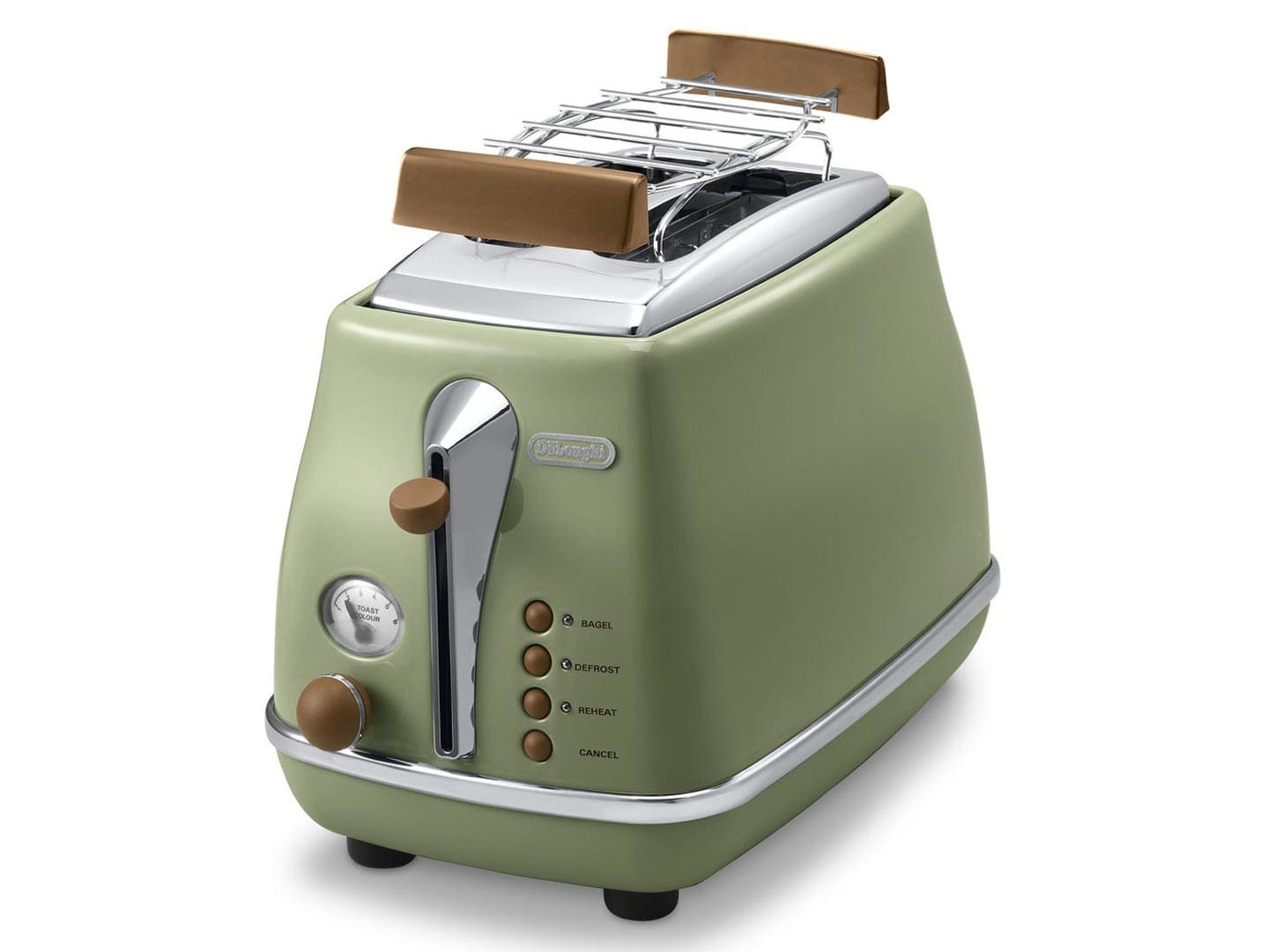 De Longhi 2103.GR - 2 slice(s) - Green - Stainless steel - 900 W - 220 - 240 V - 50 - 60 Hz
