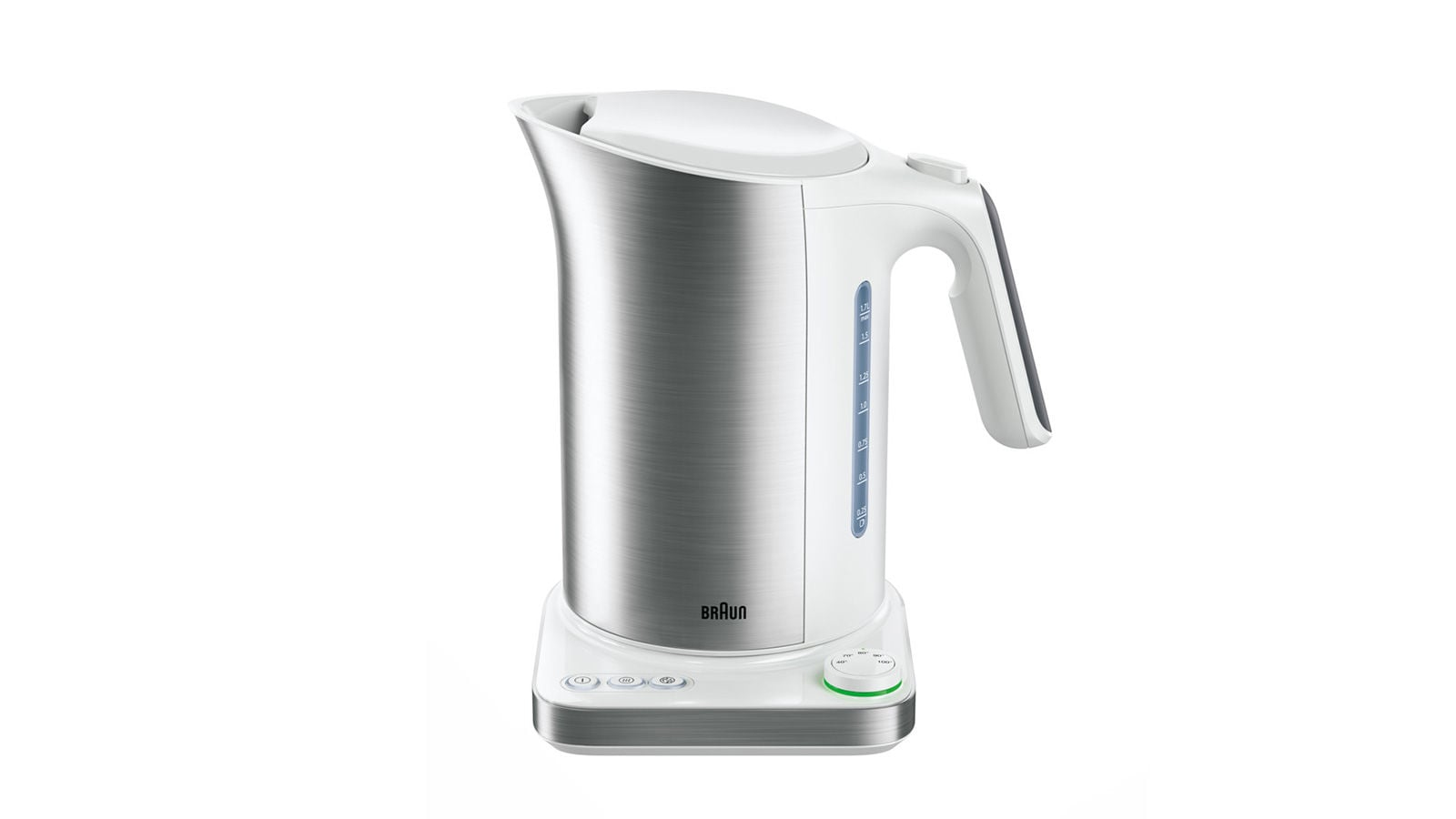 Braun WK 5115 Bouilloire 1,7 L 3000 W Argent/Blanc