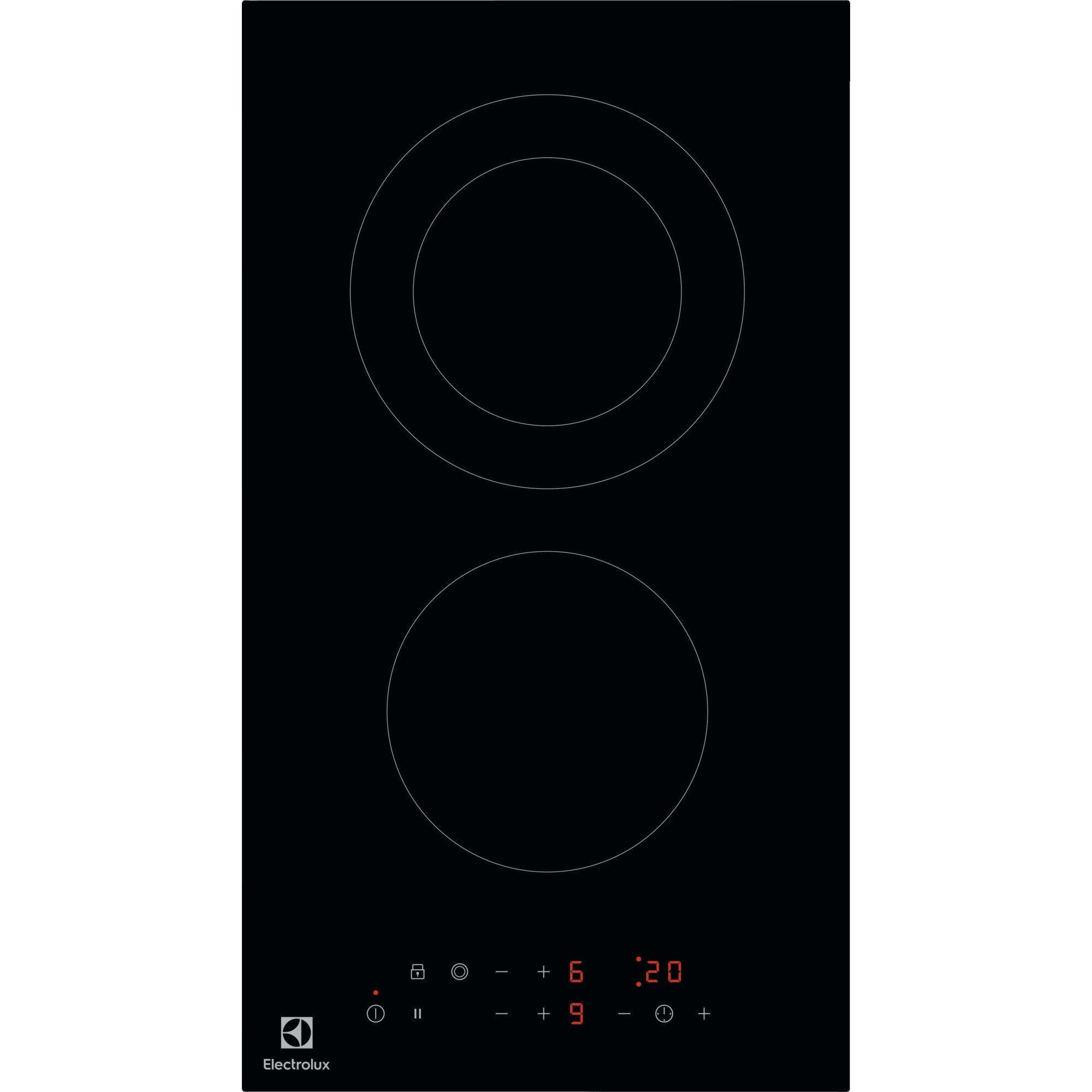 Electrolux LHR3233CK hob Black Built-in Ceramic 2 zone s