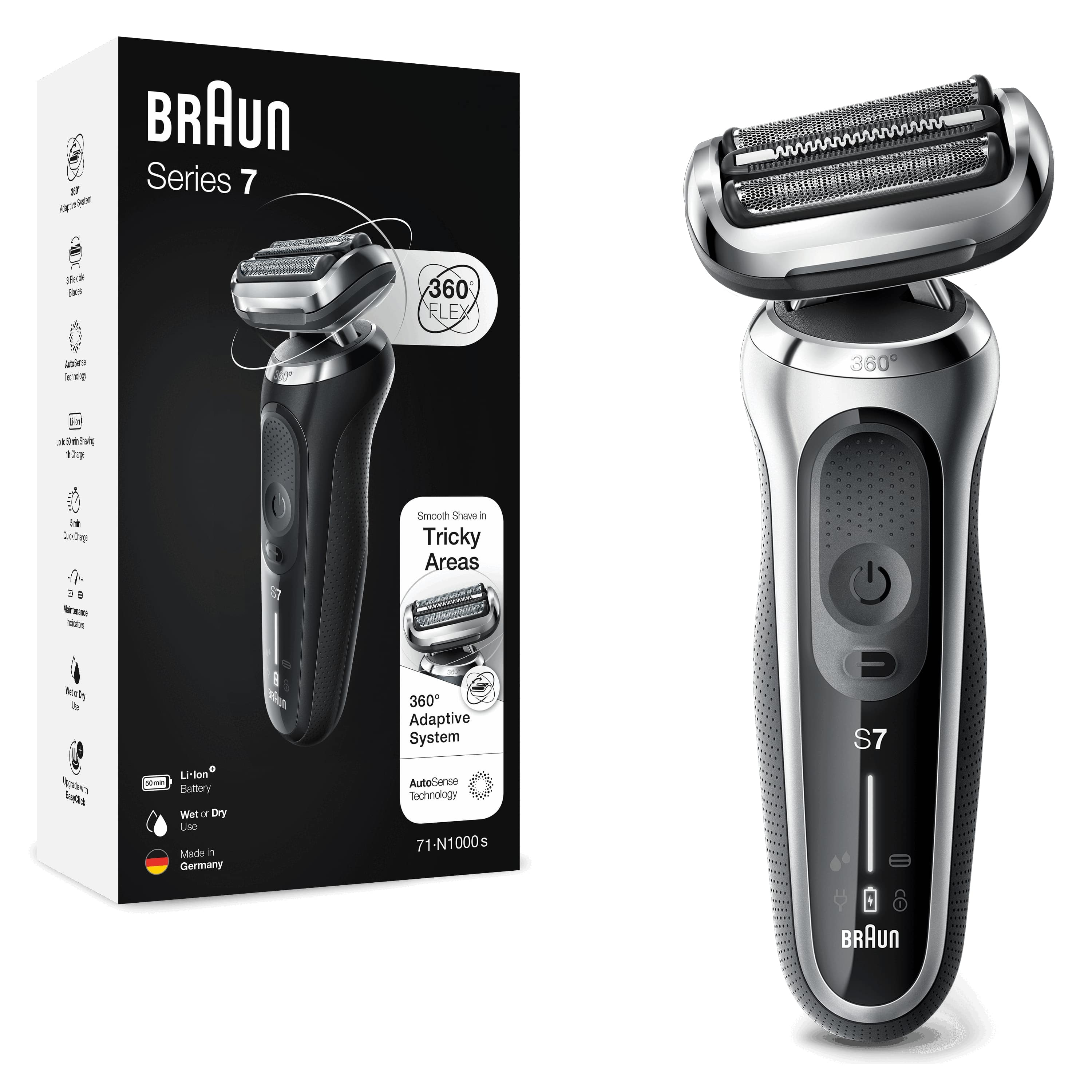 Rasoir électrique Braun Series 7 71-S1000s AutoSense