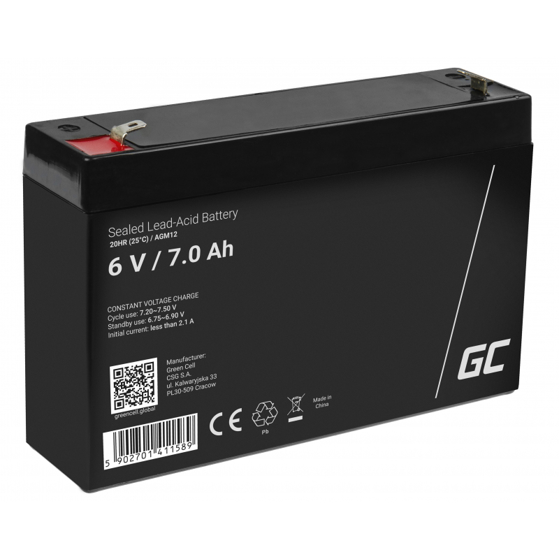 Green Cell AGM12 - Battery - Black - AGM12