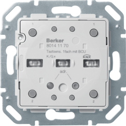 Berker 80141170 Bouton poussoir Gris IP20 21-32V