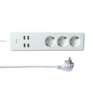 Woox R4028 Smart Outlet - 3 sockets, type F, 1.8m cable, WiFi controlled