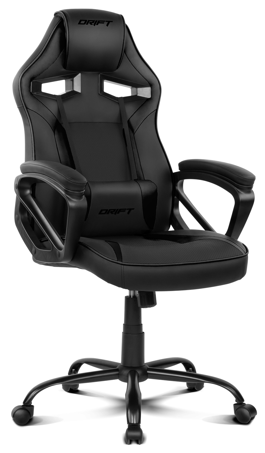 Drift DR50 - Fauteuil gaming pour PC - 120 kg - Assise rembourrée - Dossier rembourré - PC - Noir