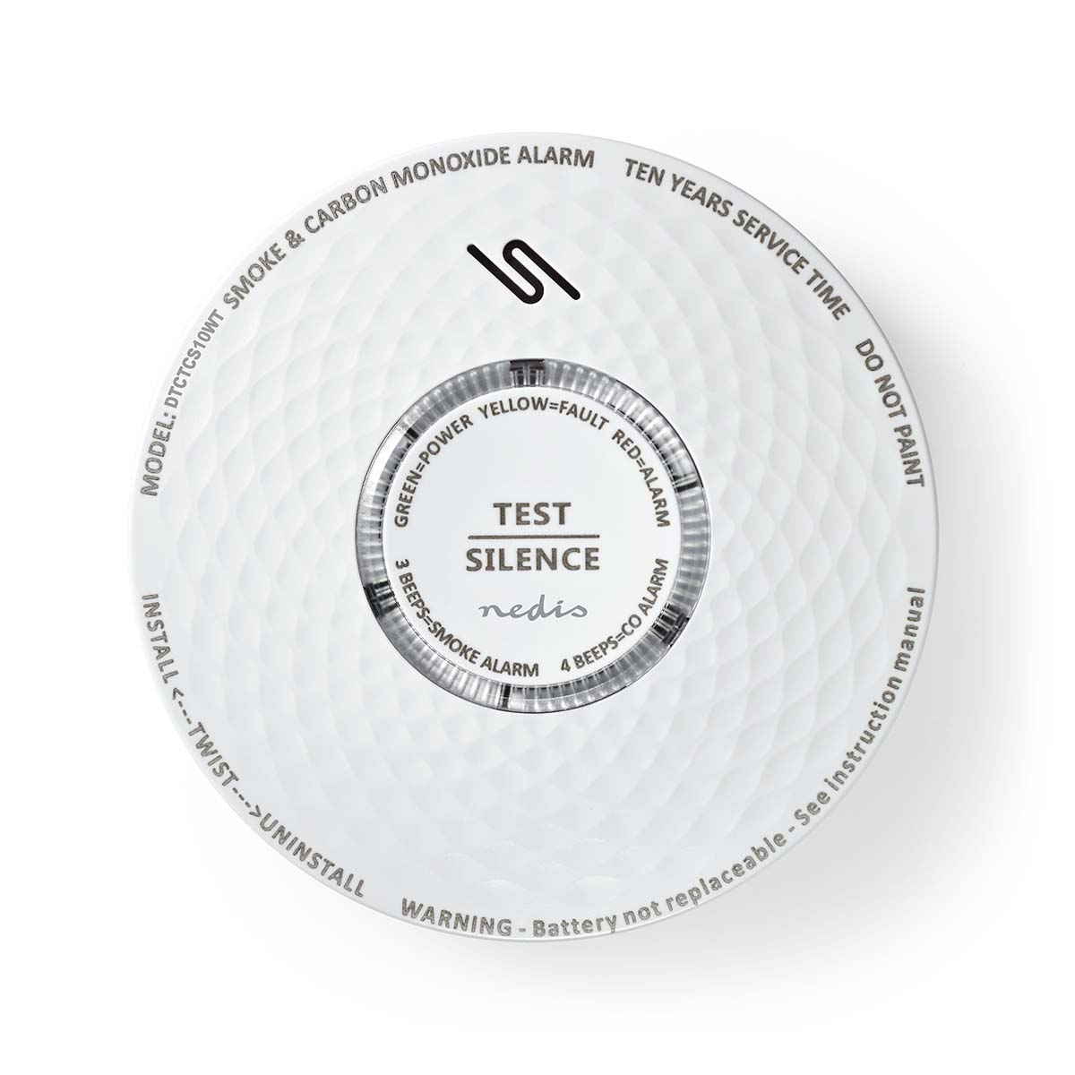 Nedis DTCTCS10WT Battery Alarm