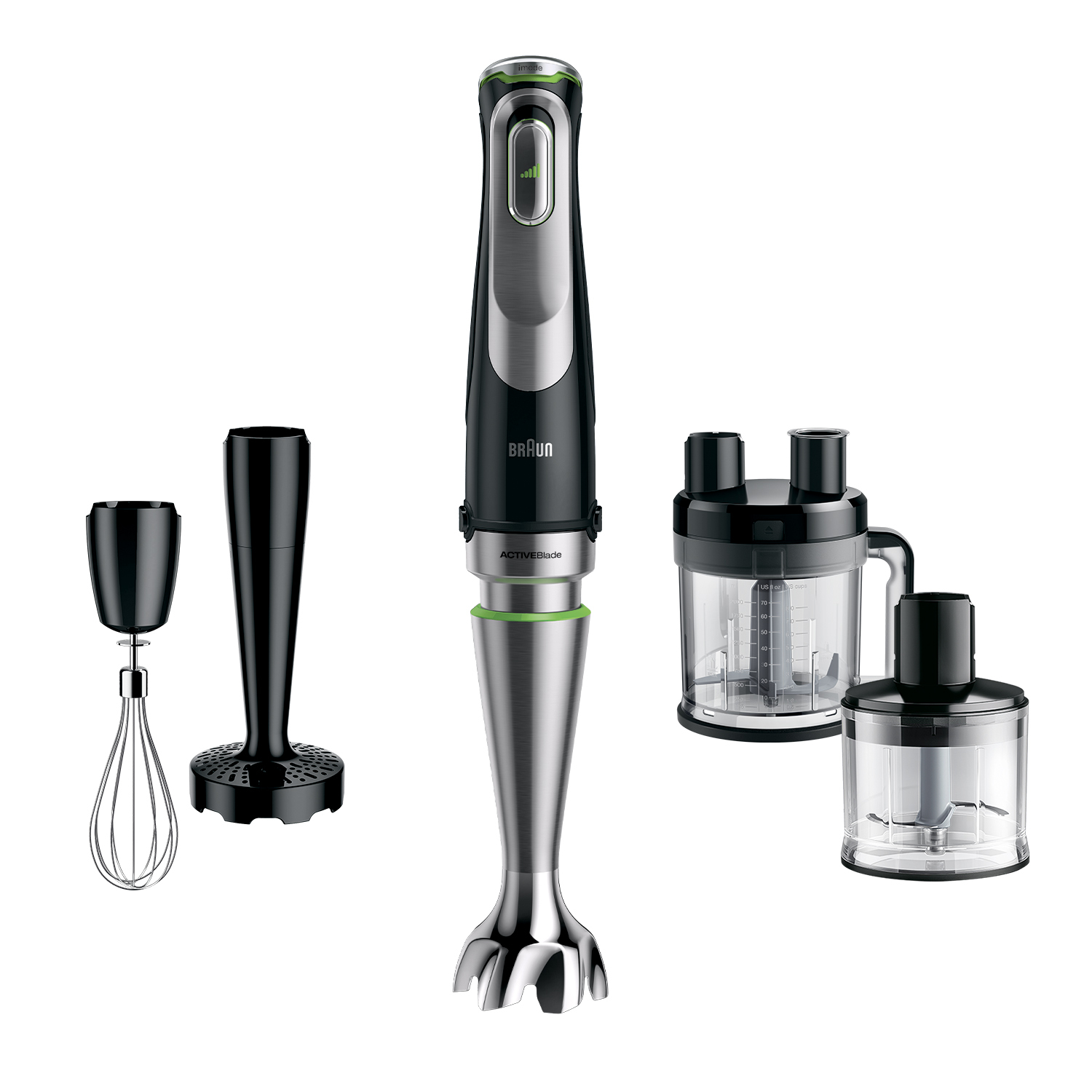 Braun MultiQuick 9 MQ 9195XLI Hand blender 2 L 1200 W Black - 0X22111380