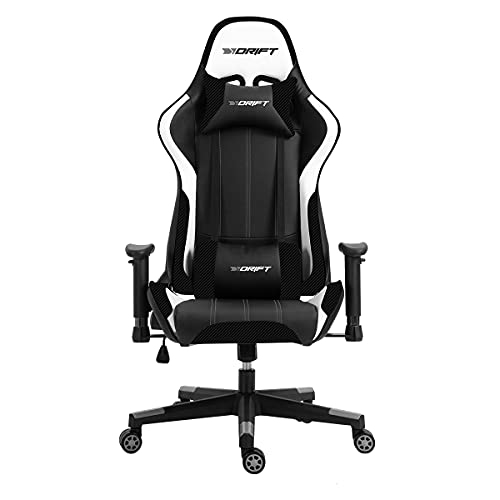 Drift DR175 - Universal gaming chair - 150 kg - Padded seat - Padded backrest - Black - Nylon - DR175CARBON