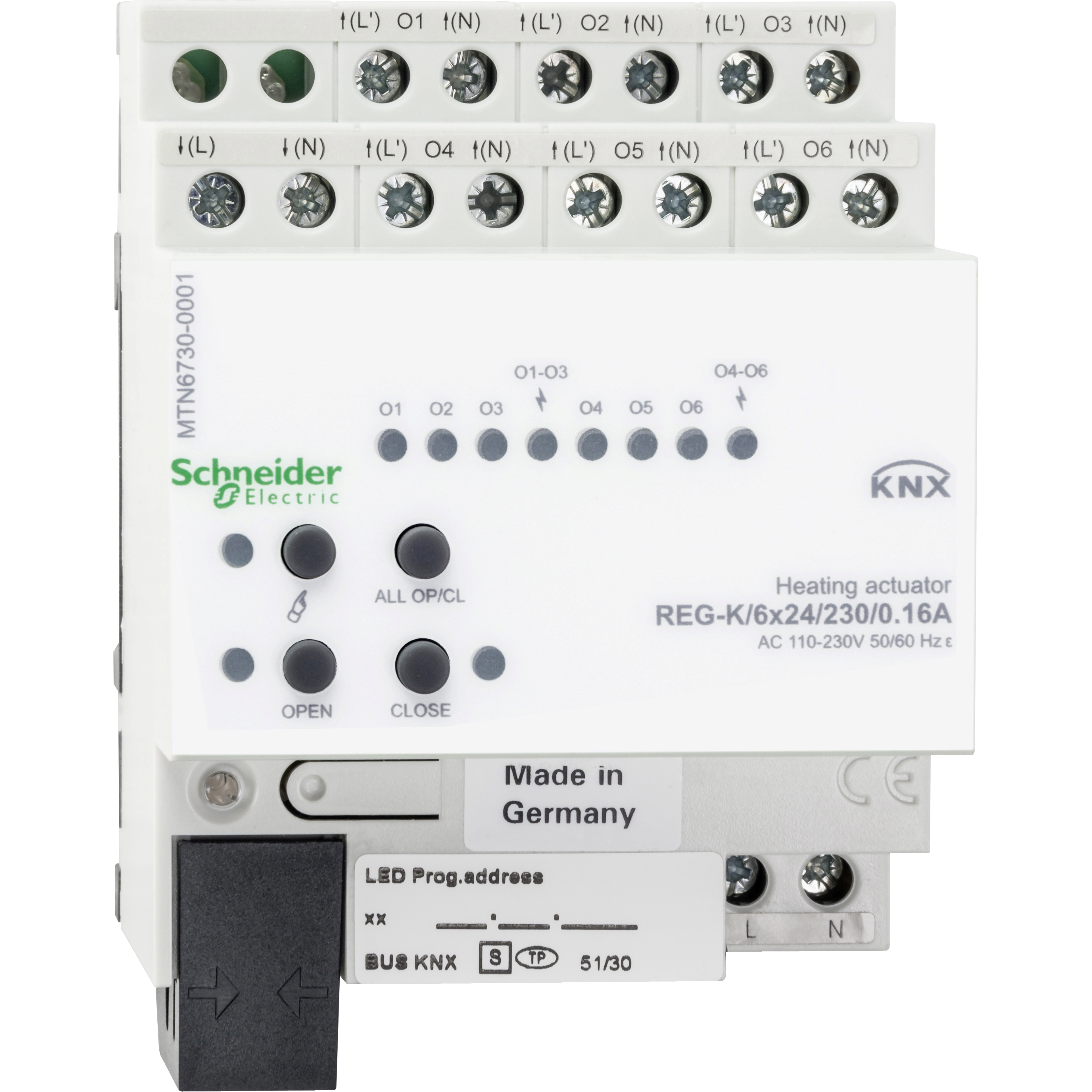APC Schneider Electric Heizungsaktor REG-K/6x24/230/0,16A MTN6730-0001
