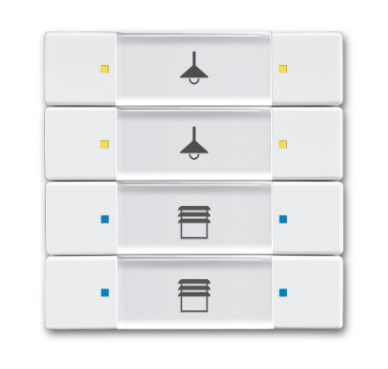 BUSCH JAEGER 6127/02-84 Blanc brillant sans vis