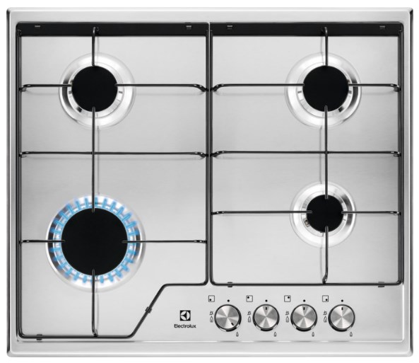 Electrolux KGS6424BX - Stainless steel - Built-in - 60 cm - Gas - Stainless steel - 4 zone(s)
