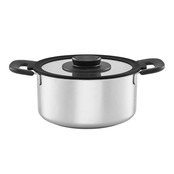 Fiskars 1026577 - Casserole baking dish - Round - Stainless steel - Stainless steel - 1 pc(s) - 3 L - 1026577
