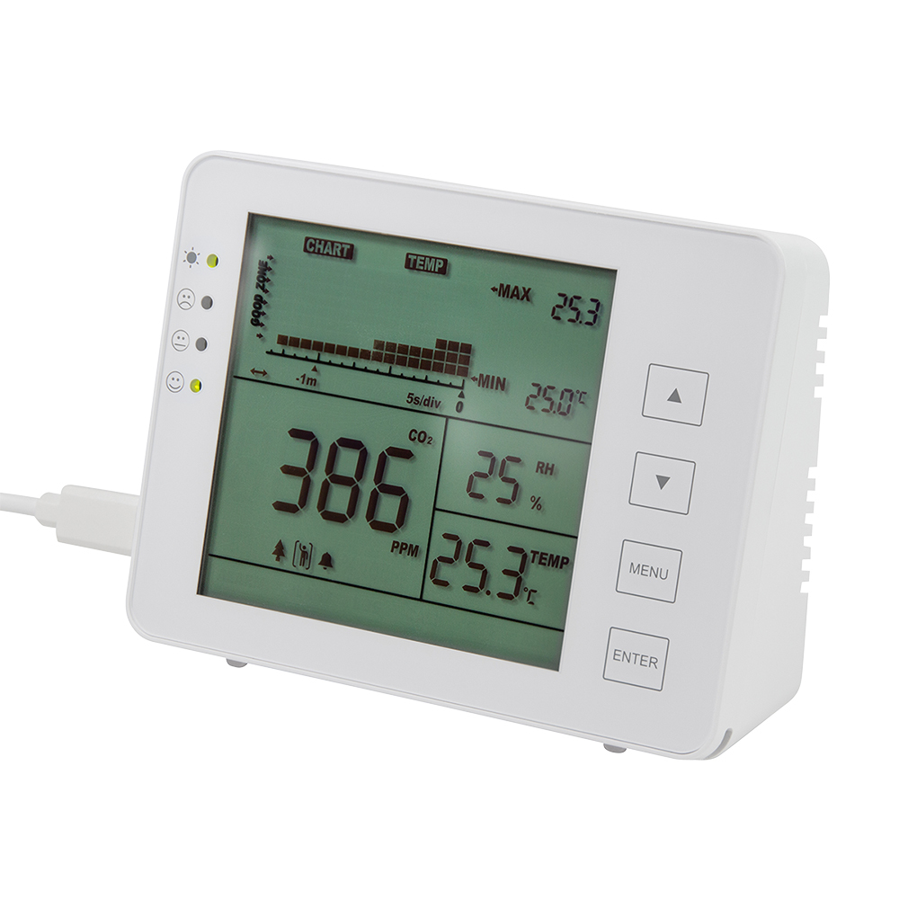 LogiLink CO2 Meter with Temperature & Humidity Display - SC0115