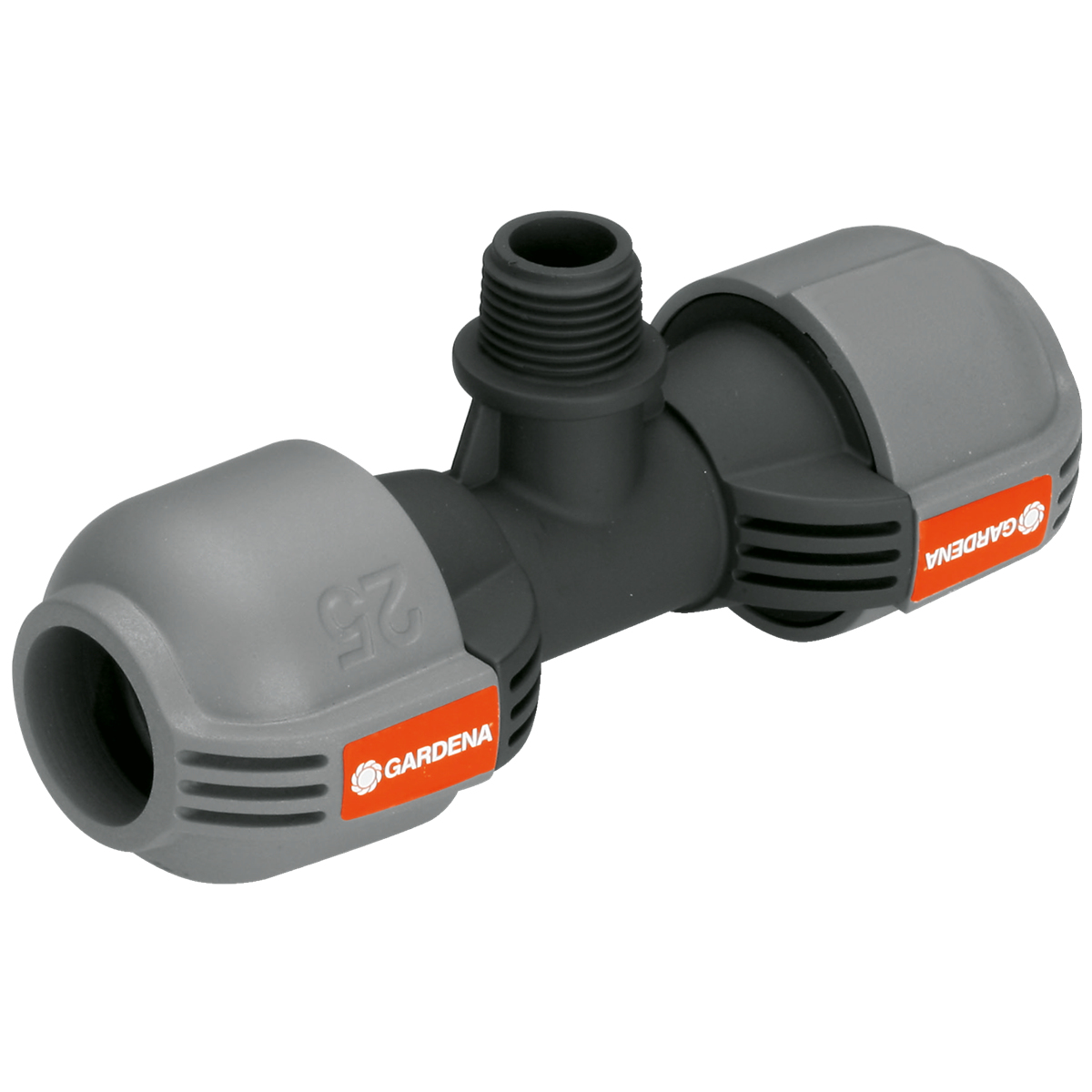 Gardena T-stykke 25mm x 1/2" utvendig gjenge - 02786-20