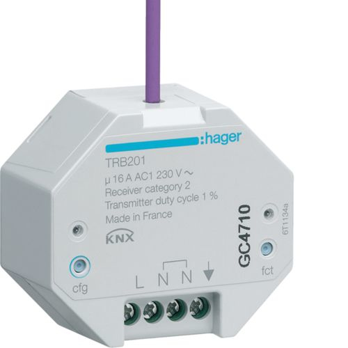 Radio de jardin KNX sortie UP 1 gang 16A quicklink TRB201