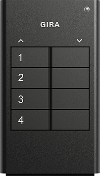 GIRA 535410 - Portable - Sans fil RF - Sans fil - 4 canaux - 868,3 MHz - 20 mW