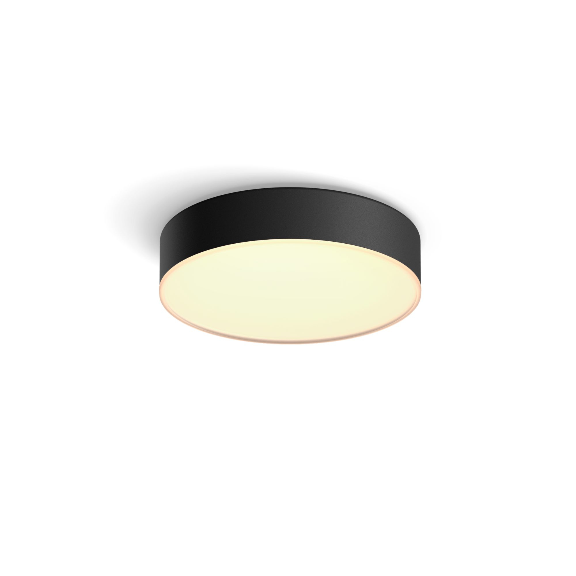 Signify Enrave Plafonnier S Noir 1200lm Blanc Ambiance