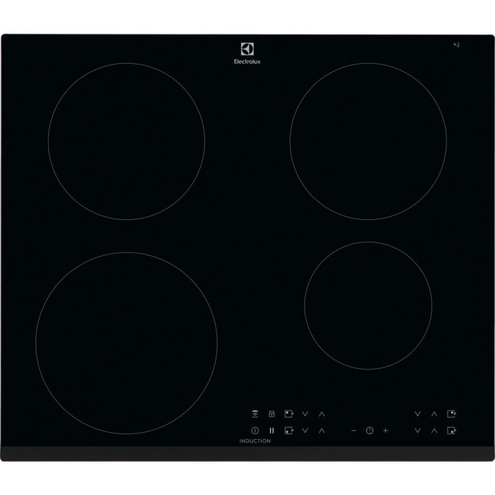 Electrolux LIR60430 - Black - Built-in - 60 cm - Zone induction hob - 4 zone(s) - 4 zone(s)