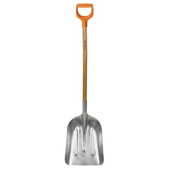 Fiskars 1001637 - Pelle à grains - Aluminium - Polypropylène (PP) - Aluminium - Bois - Carrée - Forme en D - 1,4 kg