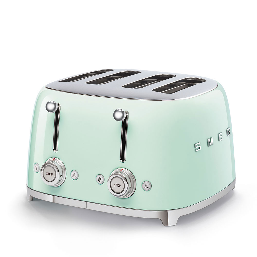 SMEG TSF03PGEU Grille-pain 4 tranches Style 50's Vert
