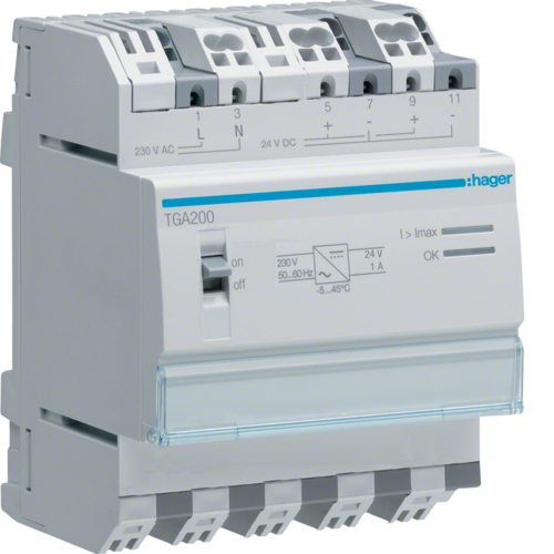 Hager TGA200 - 4P - 230 V - 50 - 60 Hz
