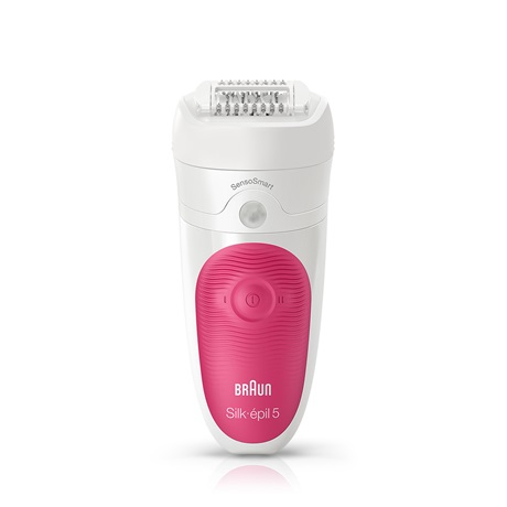 Braun Silk-épil 5 5/500 Épilateur SensoSmart Rose/Blanc