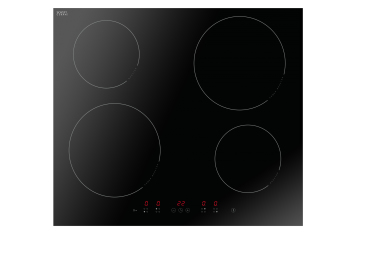 Amica KMI 754 600 C Table de cuisson à induction, 57,6 cm, noir