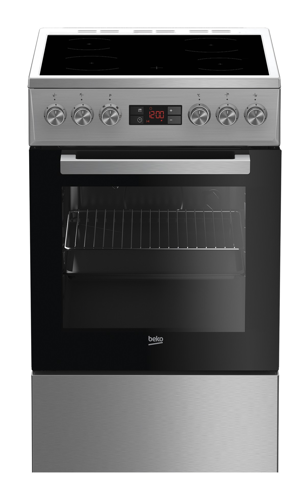 BEKO FSM57300GX Freestanding Stove Stainless Ceramic - FSM57300GX
