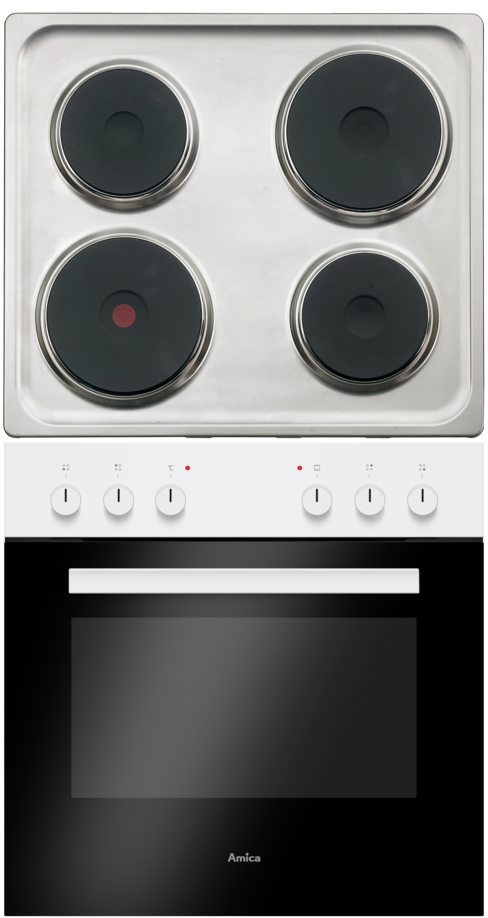 Amica EHE 932 000 W Table de cuisson, 4 zones, blanc