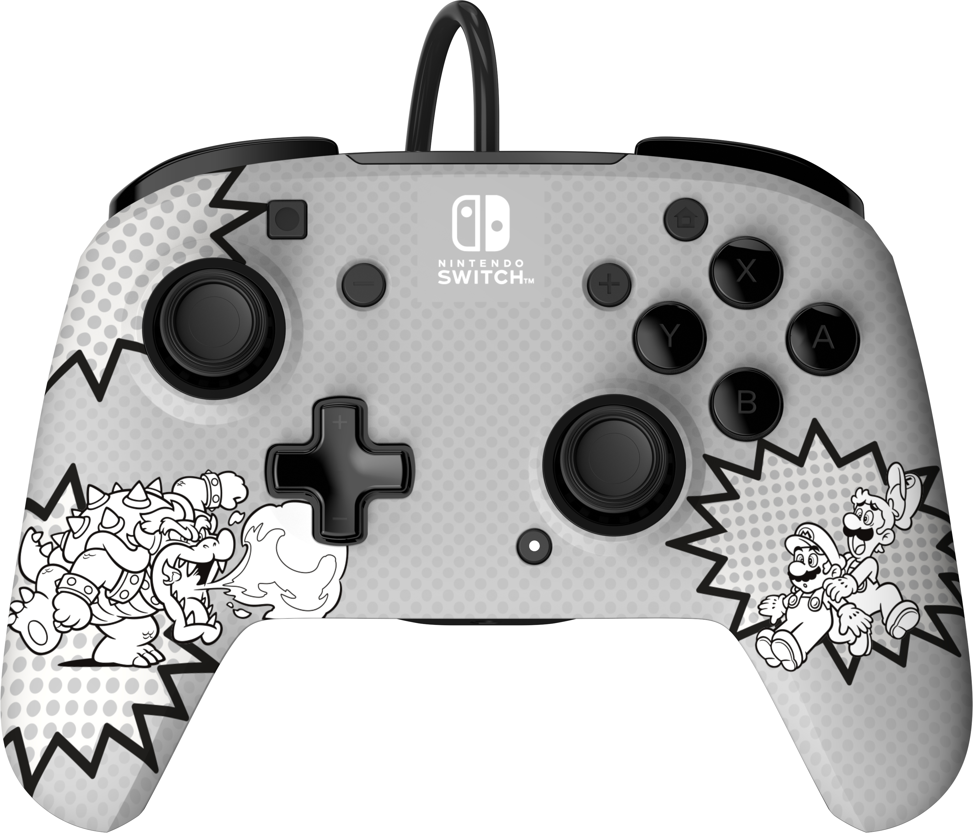 PDP REMATCH: Comic Attack - Gamepad - Nintendo Switch - Nintendo Switch OLED - D-pad - Home button - Analogue / Digital - Wired - USB