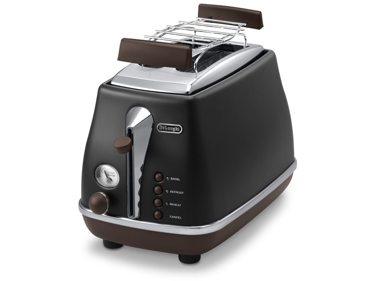 De Longhi CTOV 2103.BK - 2 slice(s) - Black - Stainless steel - 900 W - 220 - 240 V - 50 - 60 Hz