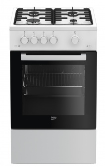 BEKO FSG52020FW Freestanding Stove White/Black Gas - FSG52020FW