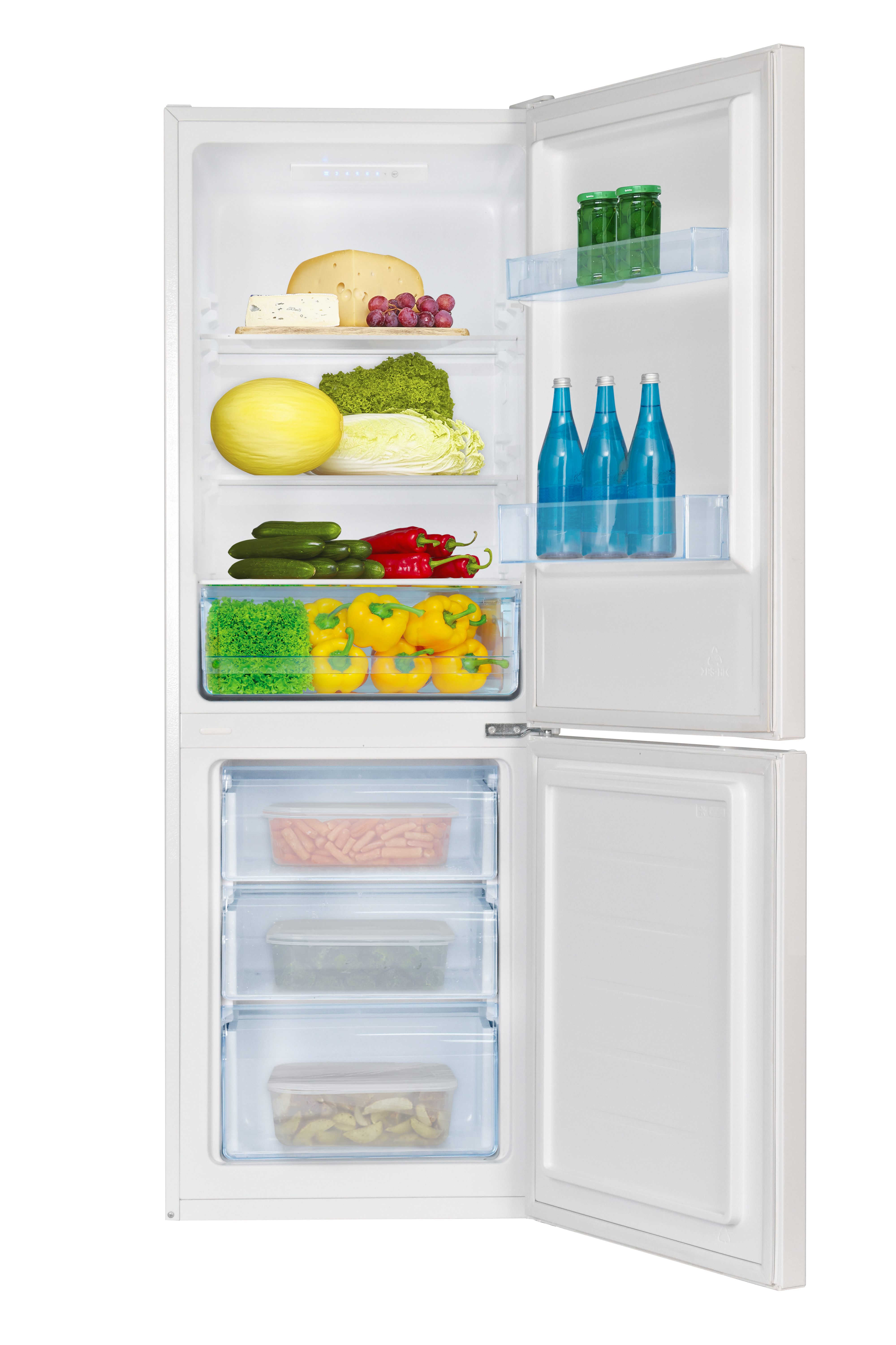 Amica KGCL 386 160 W réfrigérateur/congélateur, 151cm, blanc
