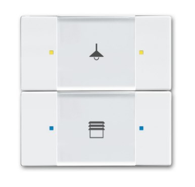 BUSCH JAEGER 6126/02-84 Blanc brillant sans vis