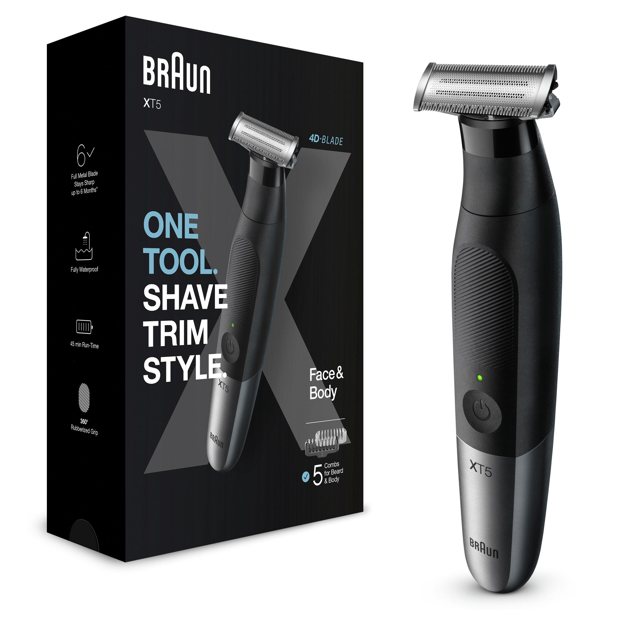 Braun XT5100 Tondeuse Noir Humide/Sec