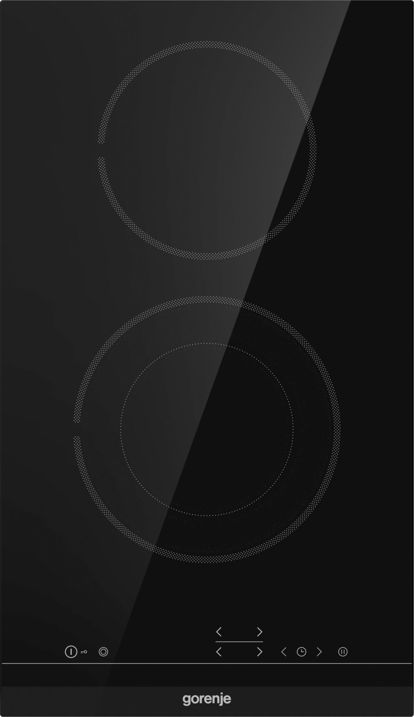 Gorenje ECT322BCSC - Black - Built-in - Ceramic - Glass-ceramic - 2 zone(s) - 2 zone(s)
