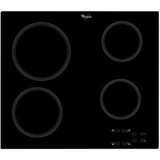 Whirlpool AKT 801/NE - Black - Built-in - 58 cm - Zone induction hob - Ceramic - 4 zone(s) - AKT 801/NE