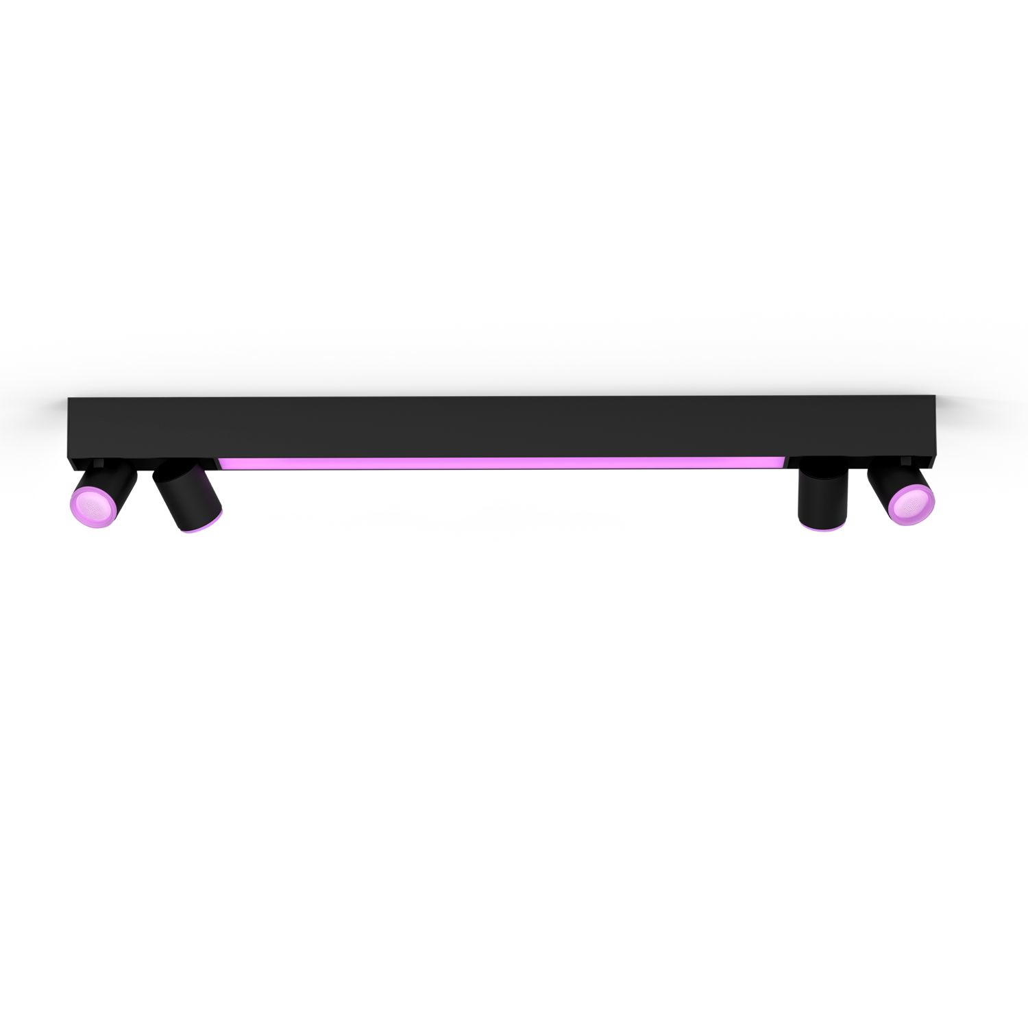 Signify Hue Centris Plafonnier 4 spots Noir