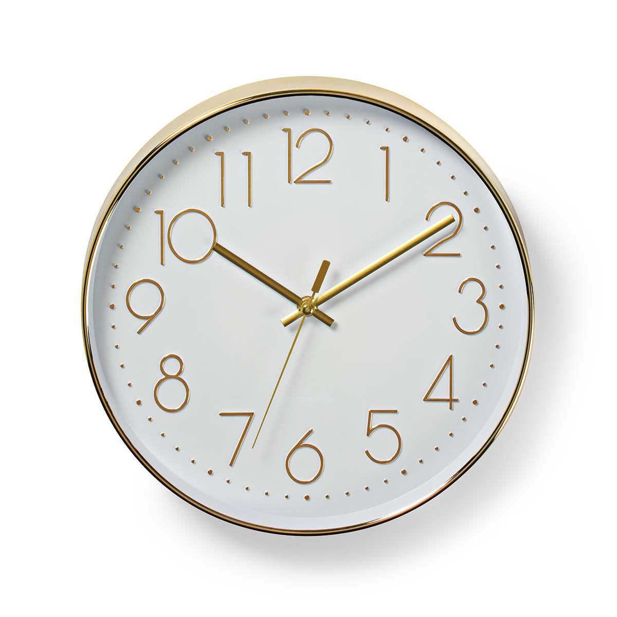 Nedis CLWA015PC30GD Horloge 30 cm Or