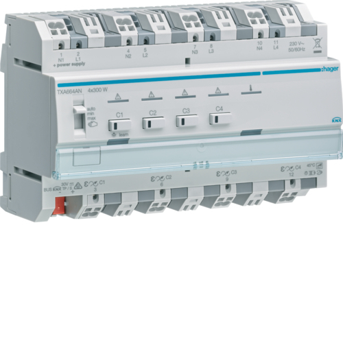 Hager TXA664AN - -5 - 45 °C - Gray - IP20 - 1 pc(s)
