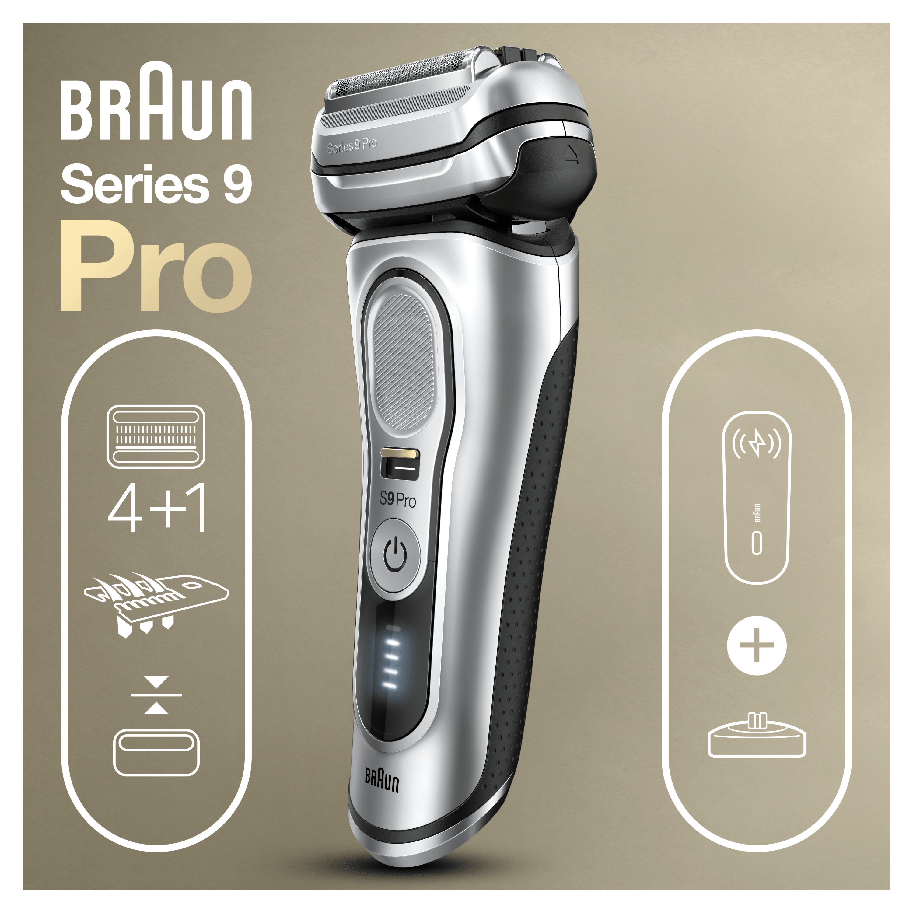 Braun Series 9 Pro 81744531 Rasoir Argent