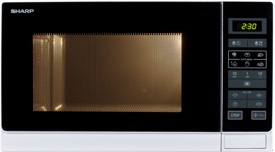 Sharp Home Appliances R-342(IN)W - Countertop - 25 L - 900 W - Touch - Silver - 31.5 cm - R-342INW