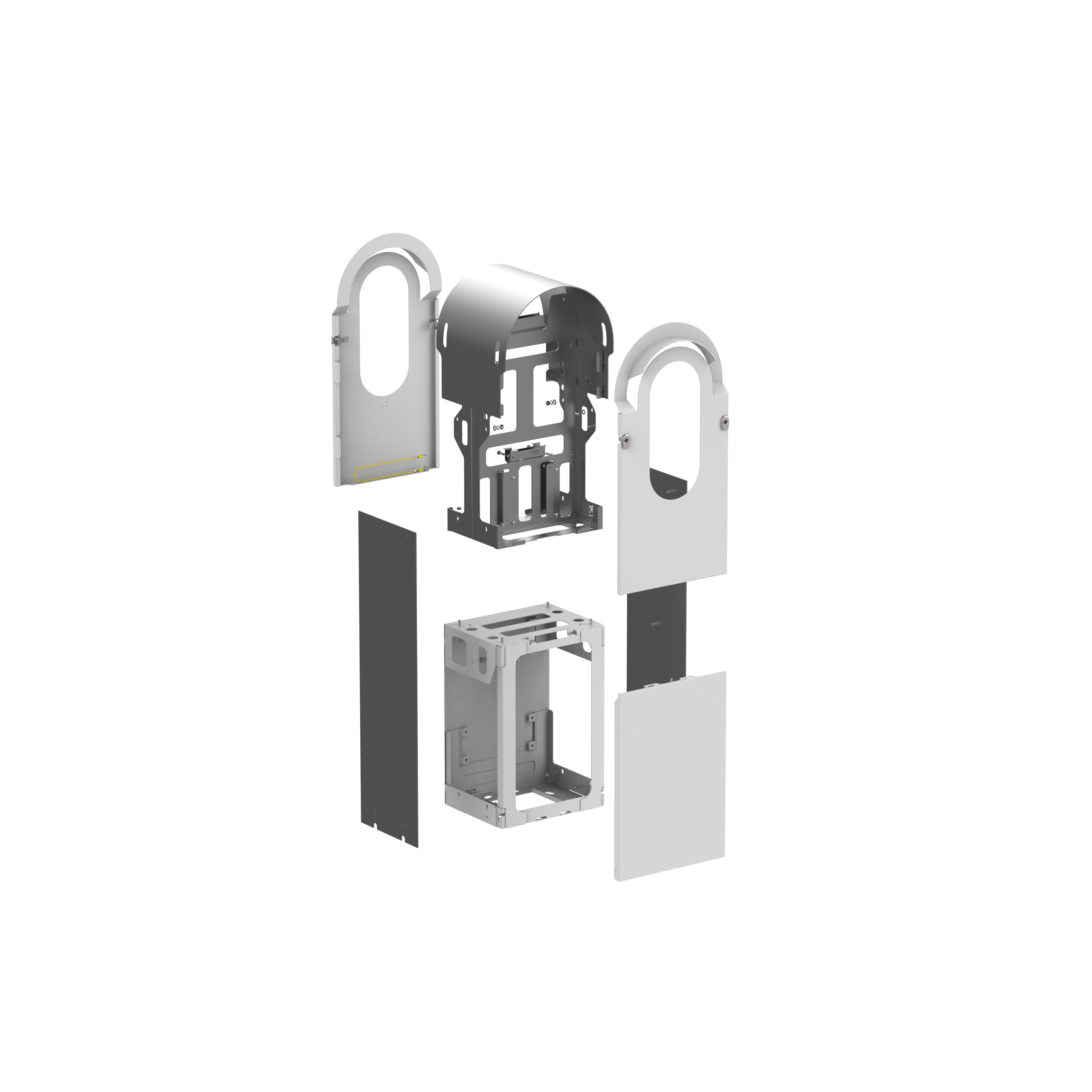 Kit métallique CA Schneider Electric EVlink Pro Floor 2LP