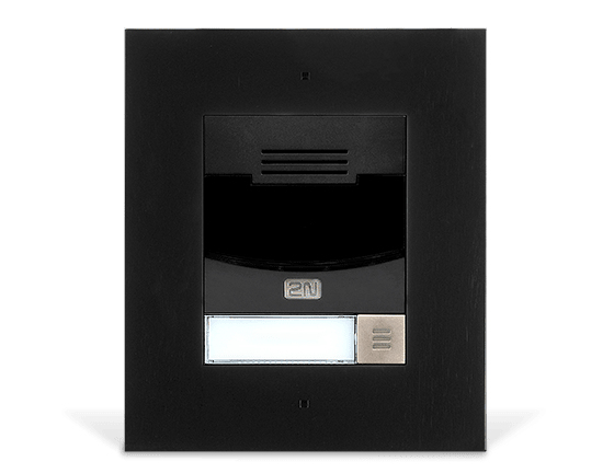 2N EntryCom IP Solo, encastrable, noir, IP54