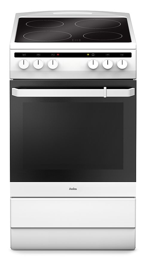 Amica SHC 11542 W fristående spis, vit - SHC11542W