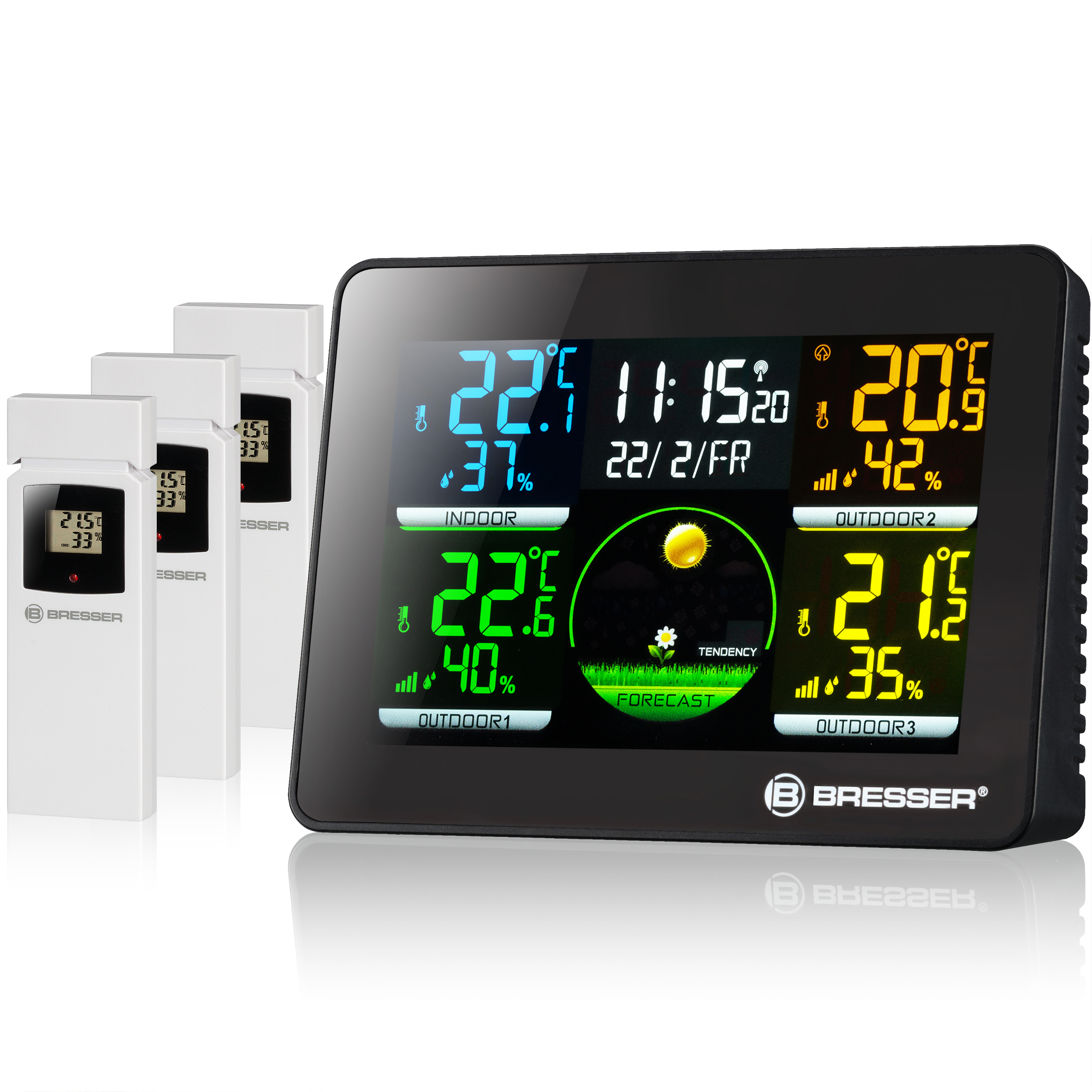 Bresser 7000023 Weather station with rain sensor black - 7000023