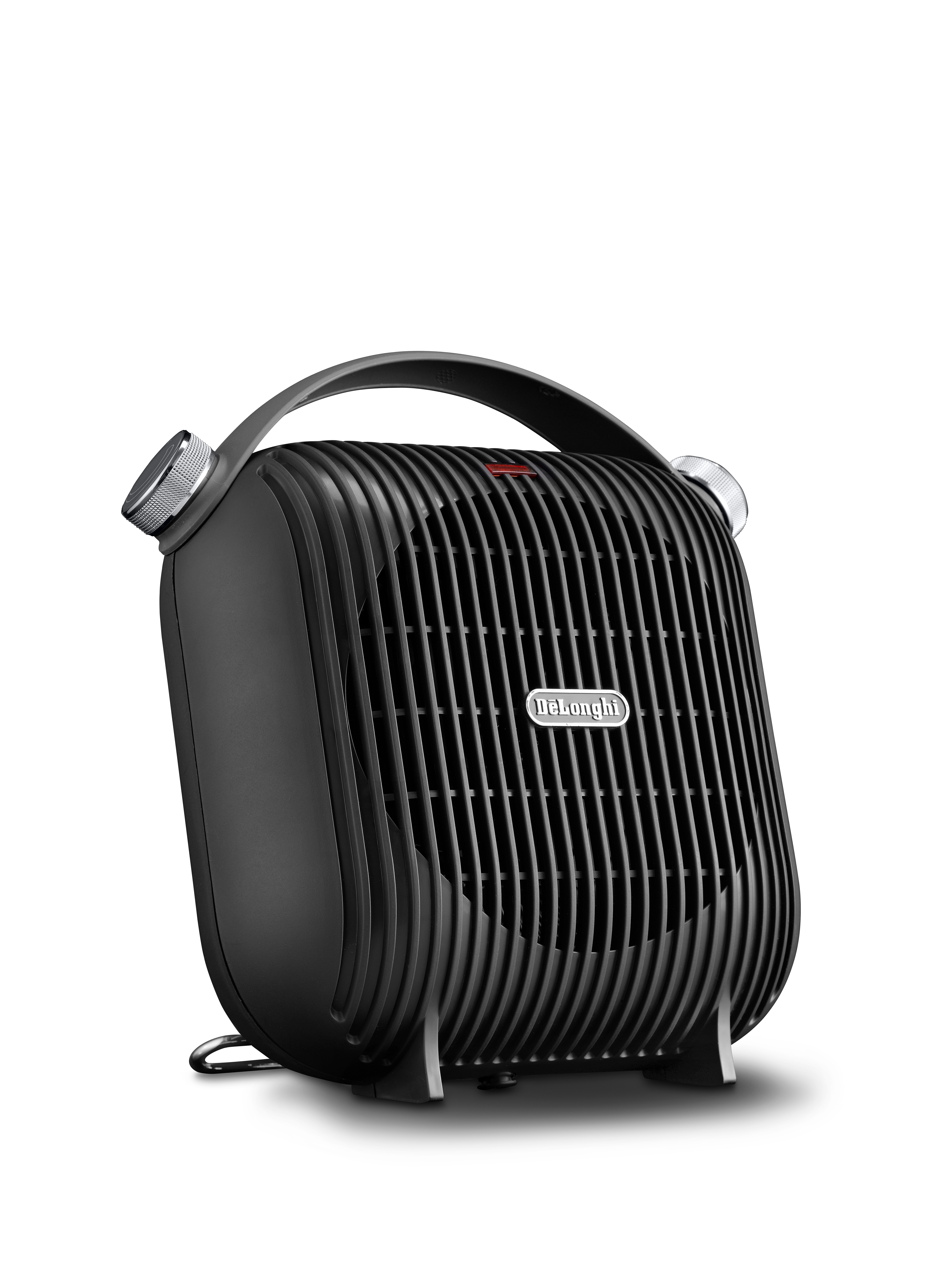 De Longhi HFS30C24.DG - Fan electric space heater - Ceramic - IP21 - Indoor - Desk - Floor - Table - Black